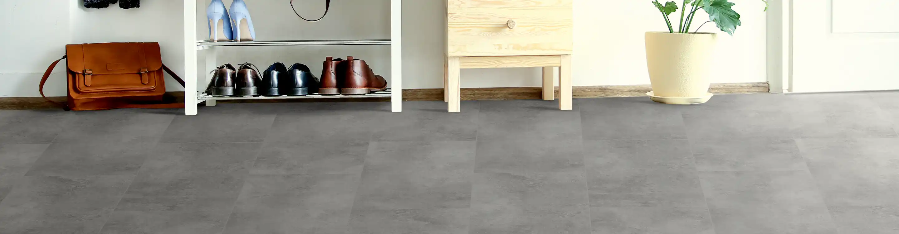 Tile floor installation in Burnsville, MN, entryway 